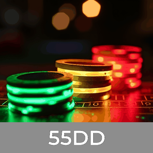 55DD: Slots - Megajackpots, Jogos de Mesa - Estratégia, Live Dealer - Imersão Total