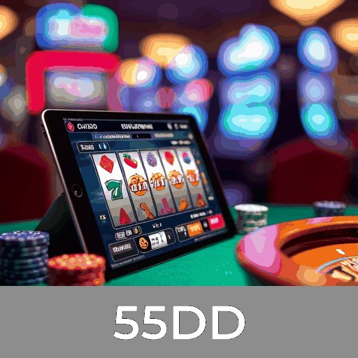 55DD: Slots - Megajackpots, Jogos de Mesa - Estratégia, Live Dealer - Imersão Total
